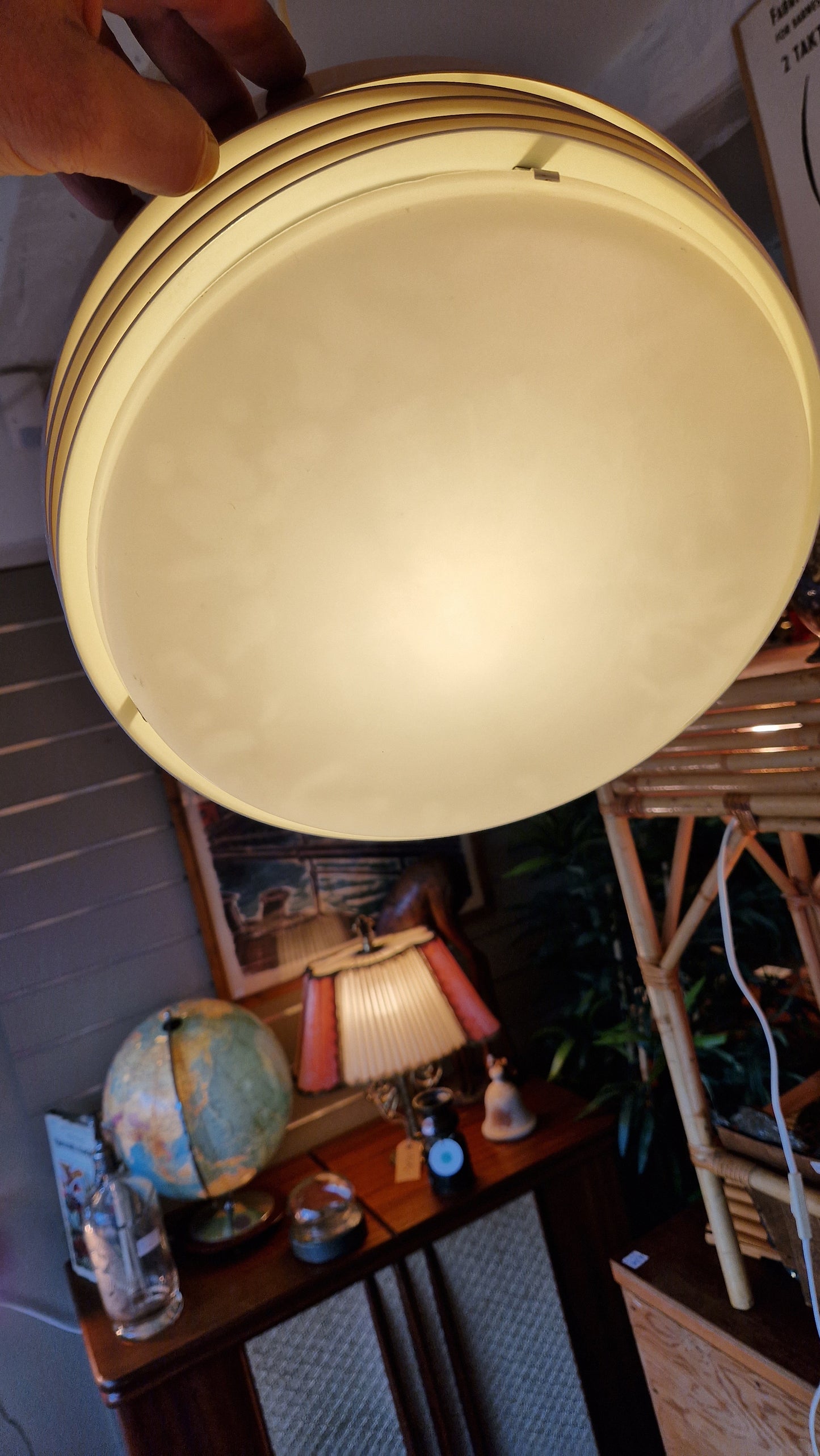 Taklampe kobber retro