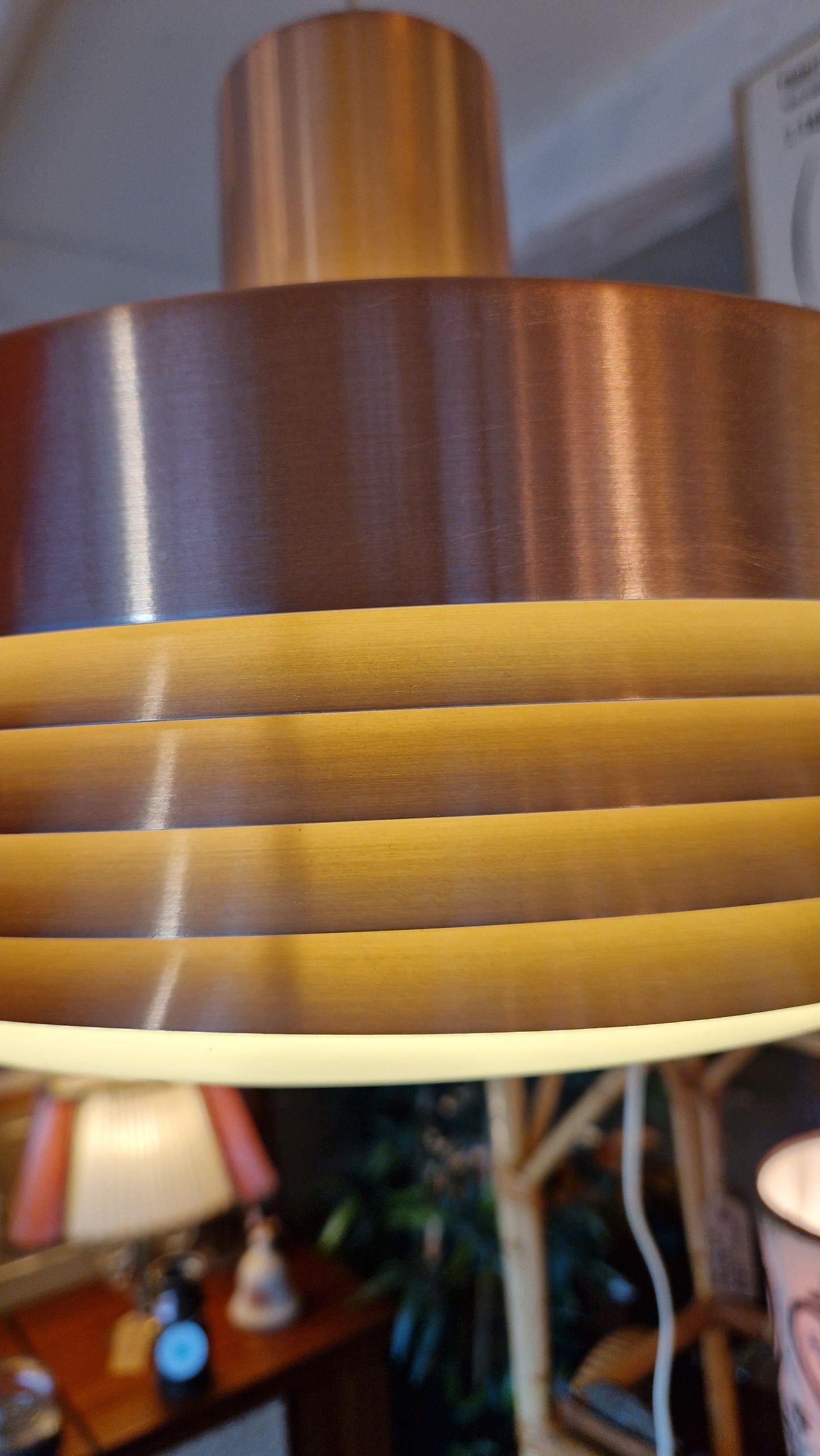 Taklampe kobber retro