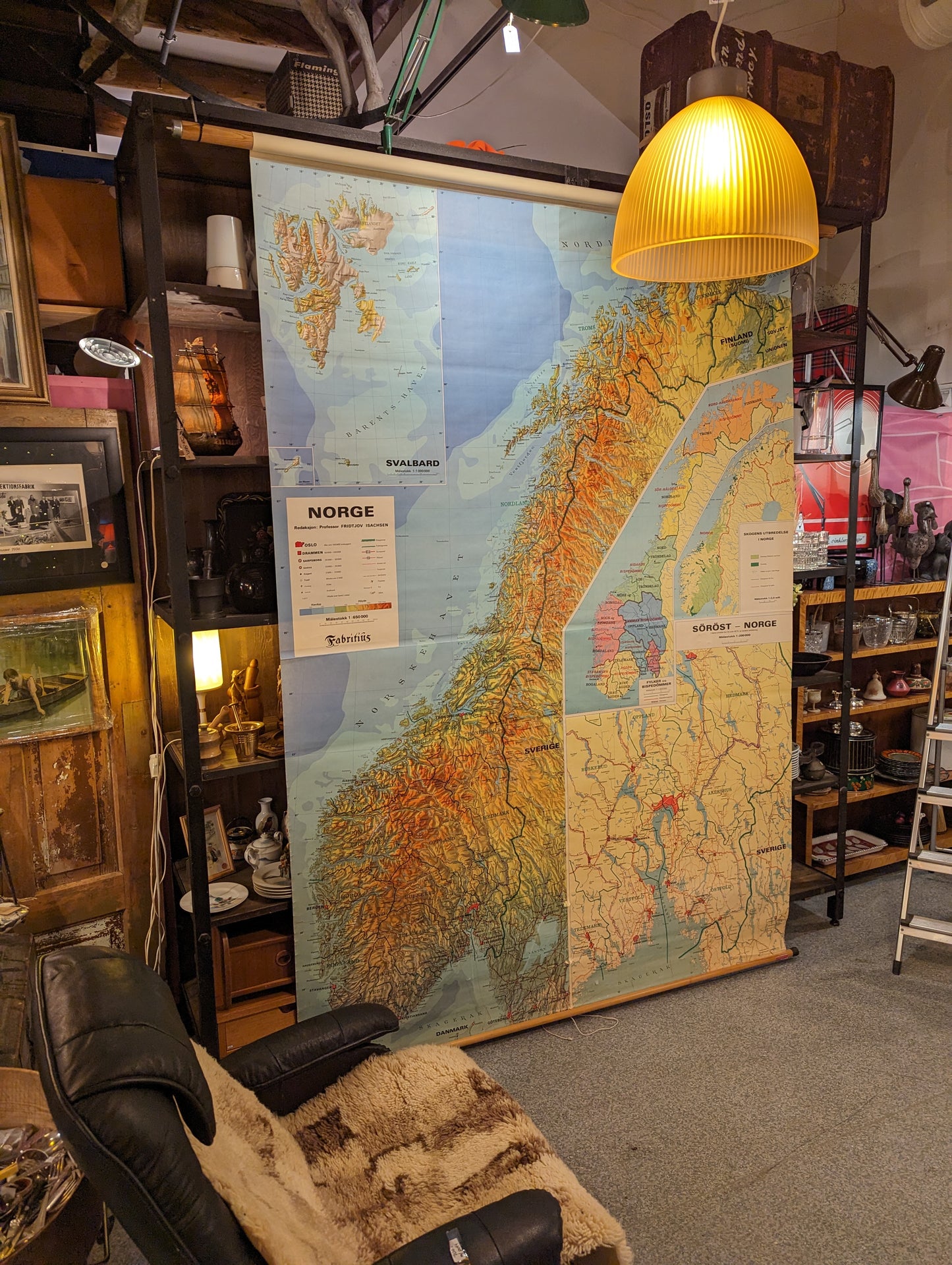 Kart 20 Norge stort 1975