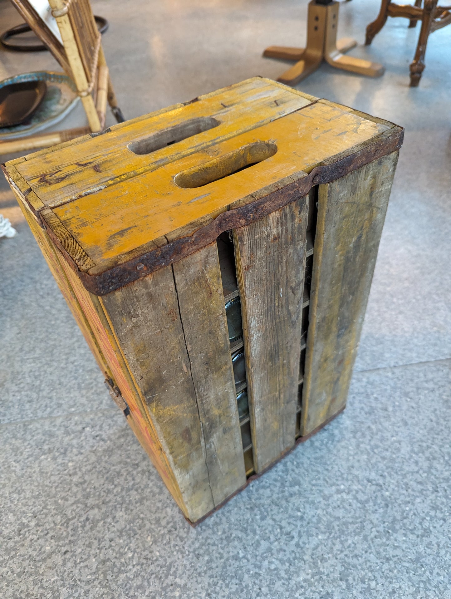 Original Coca Cola wooden box 1960