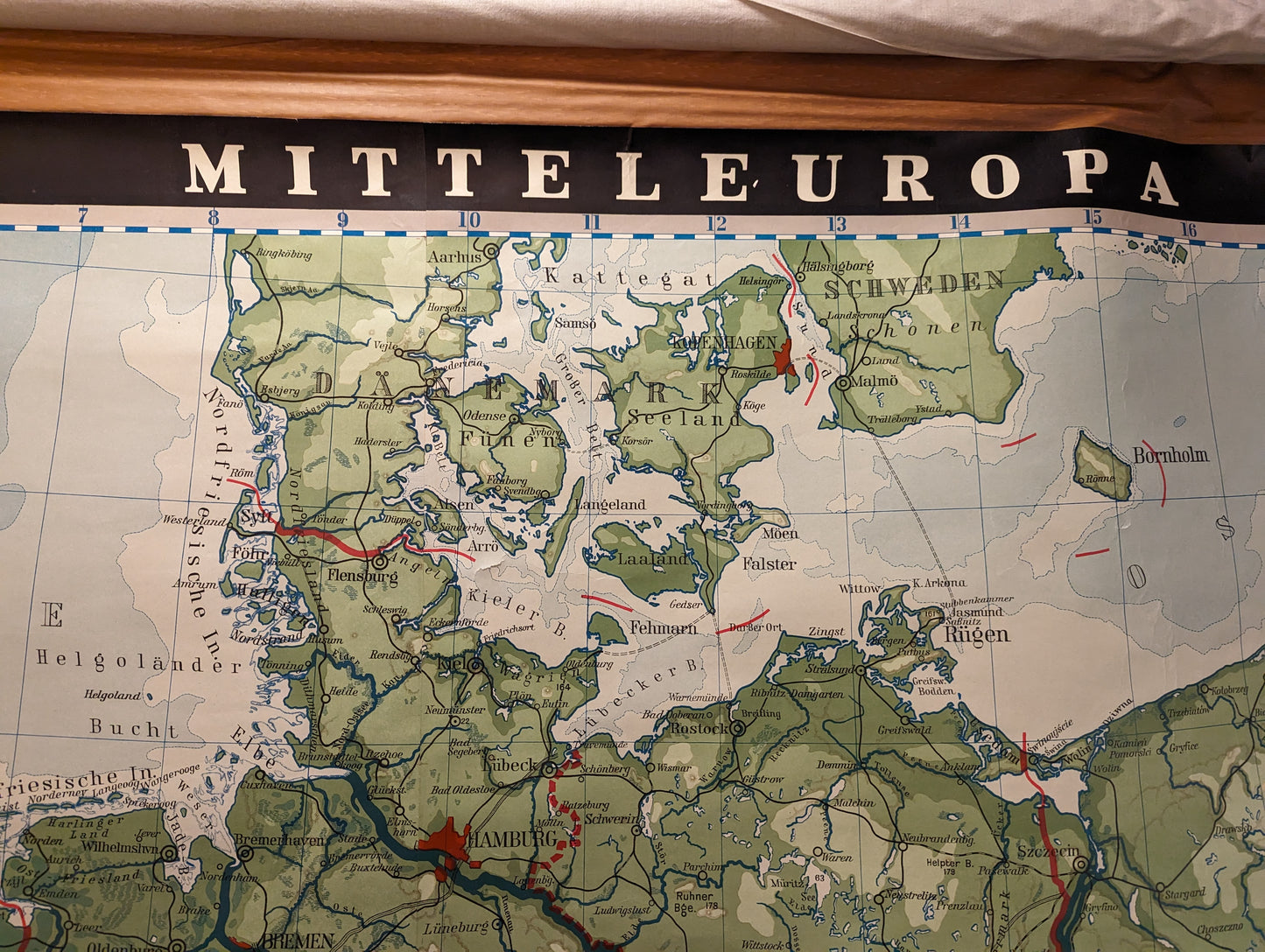 Kart 14 Europa tysk 1965