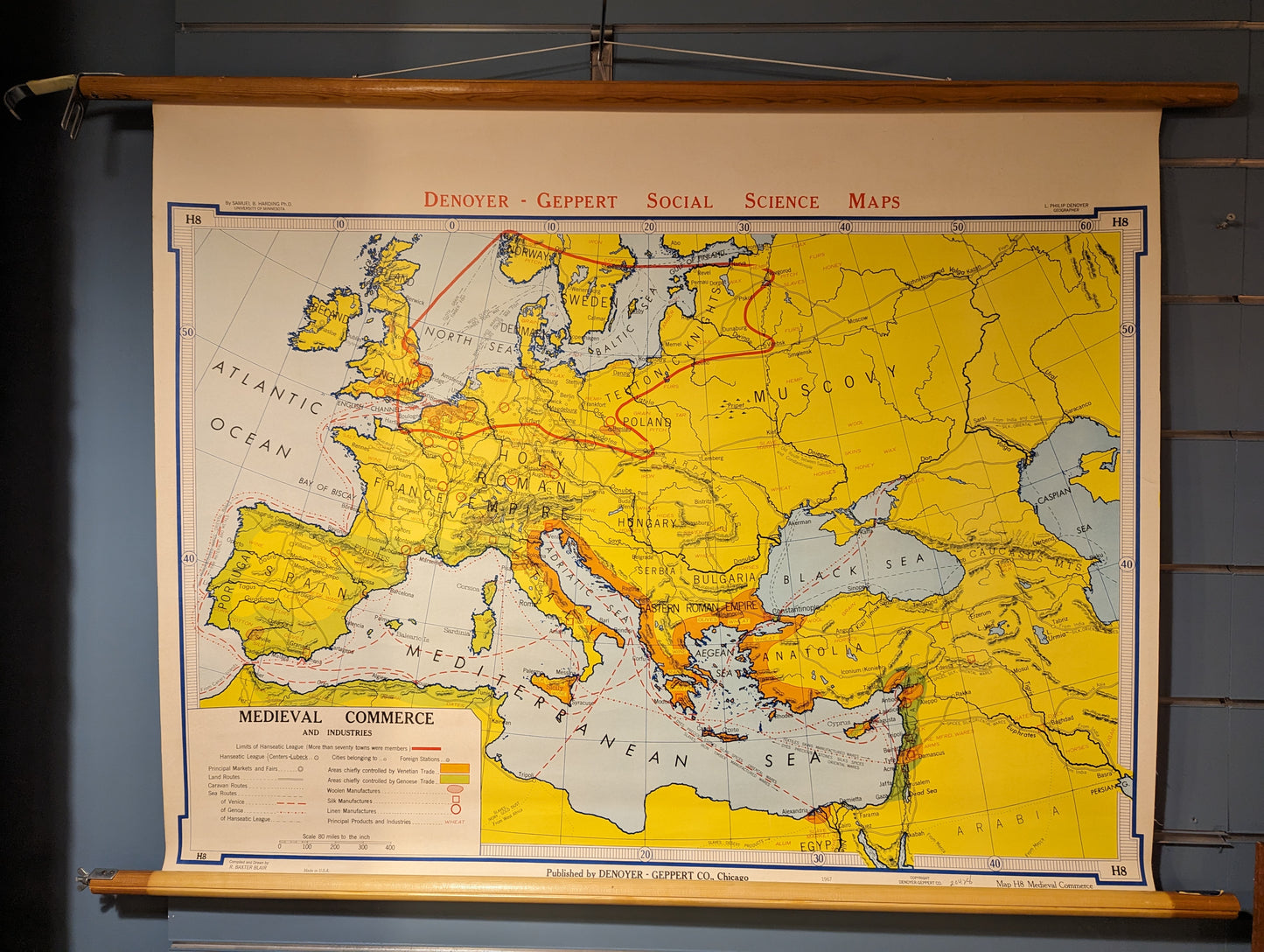Kart 01 Skoleplansje Middelalder Handel