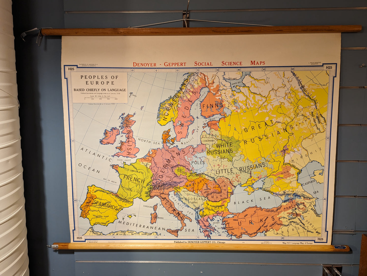 Kart 02 Skoleplansje Språk i Europa