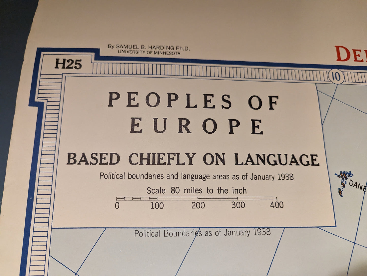 Kart skoleplansje Språk i Europa 02