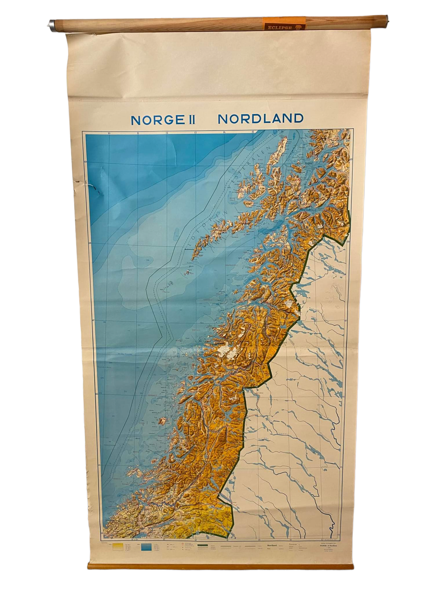 Skolekart vintage Nordland 1965
