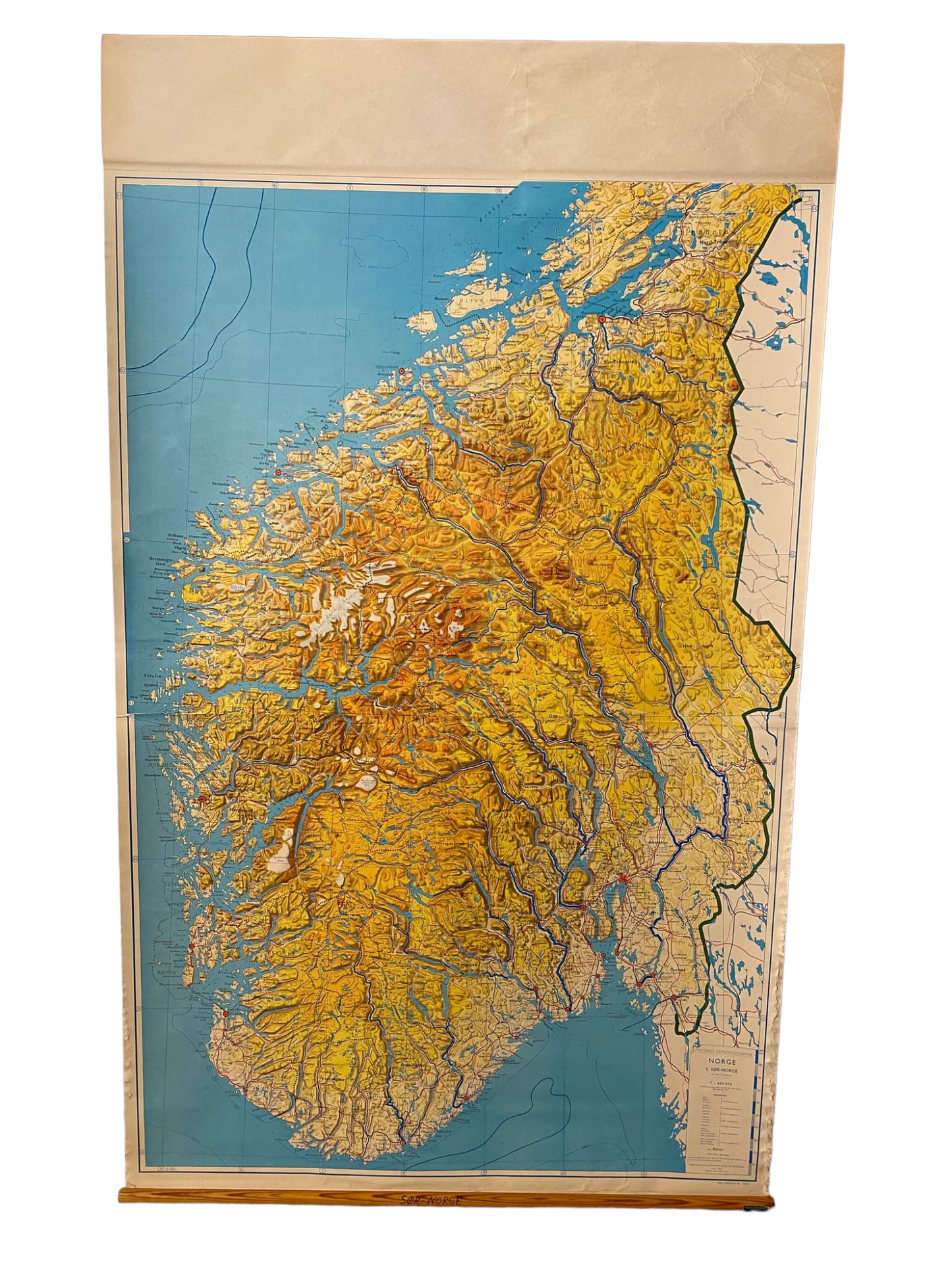 Kart 16 Sør-Norge 1958
