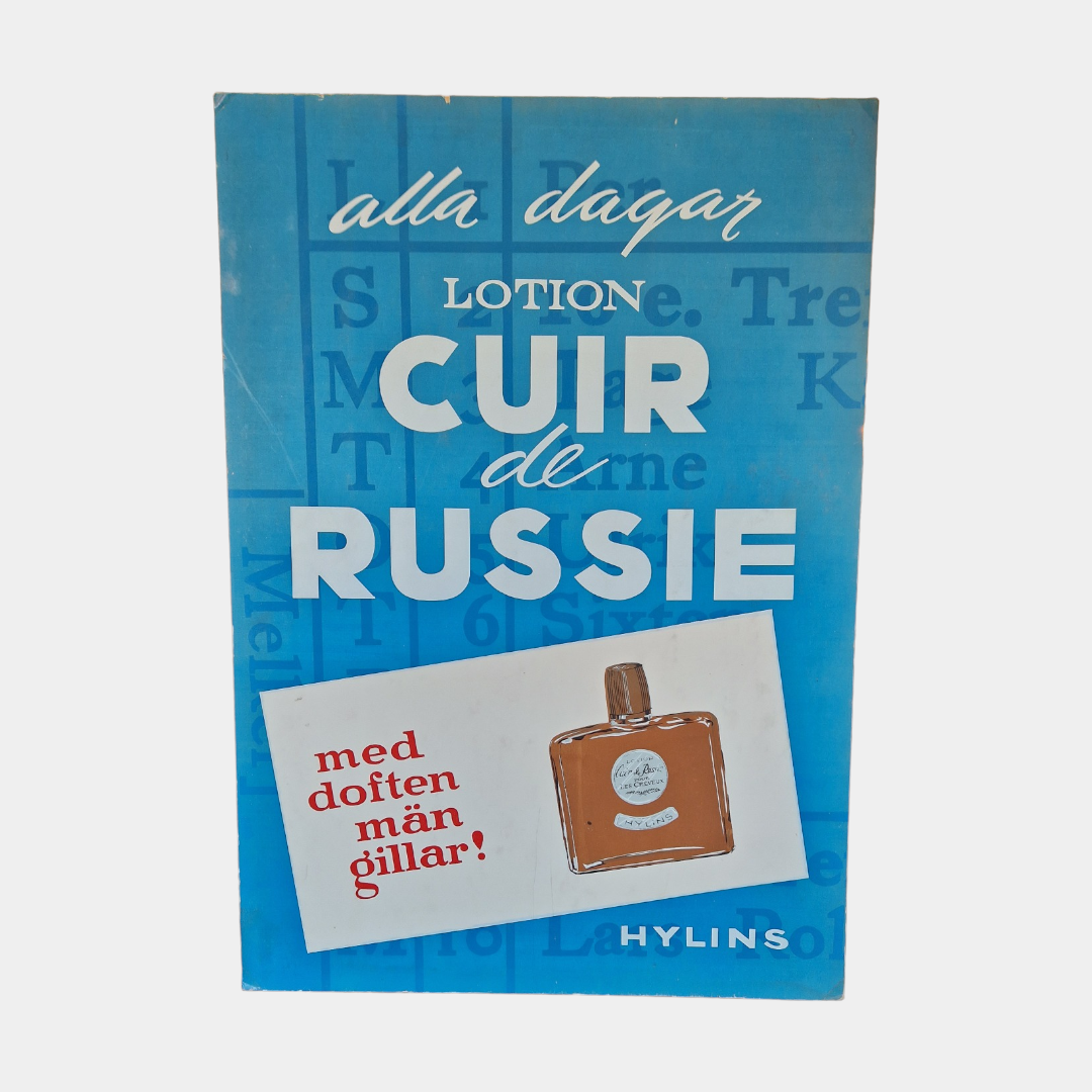 Reklameplakat vintage Cuir de Russie