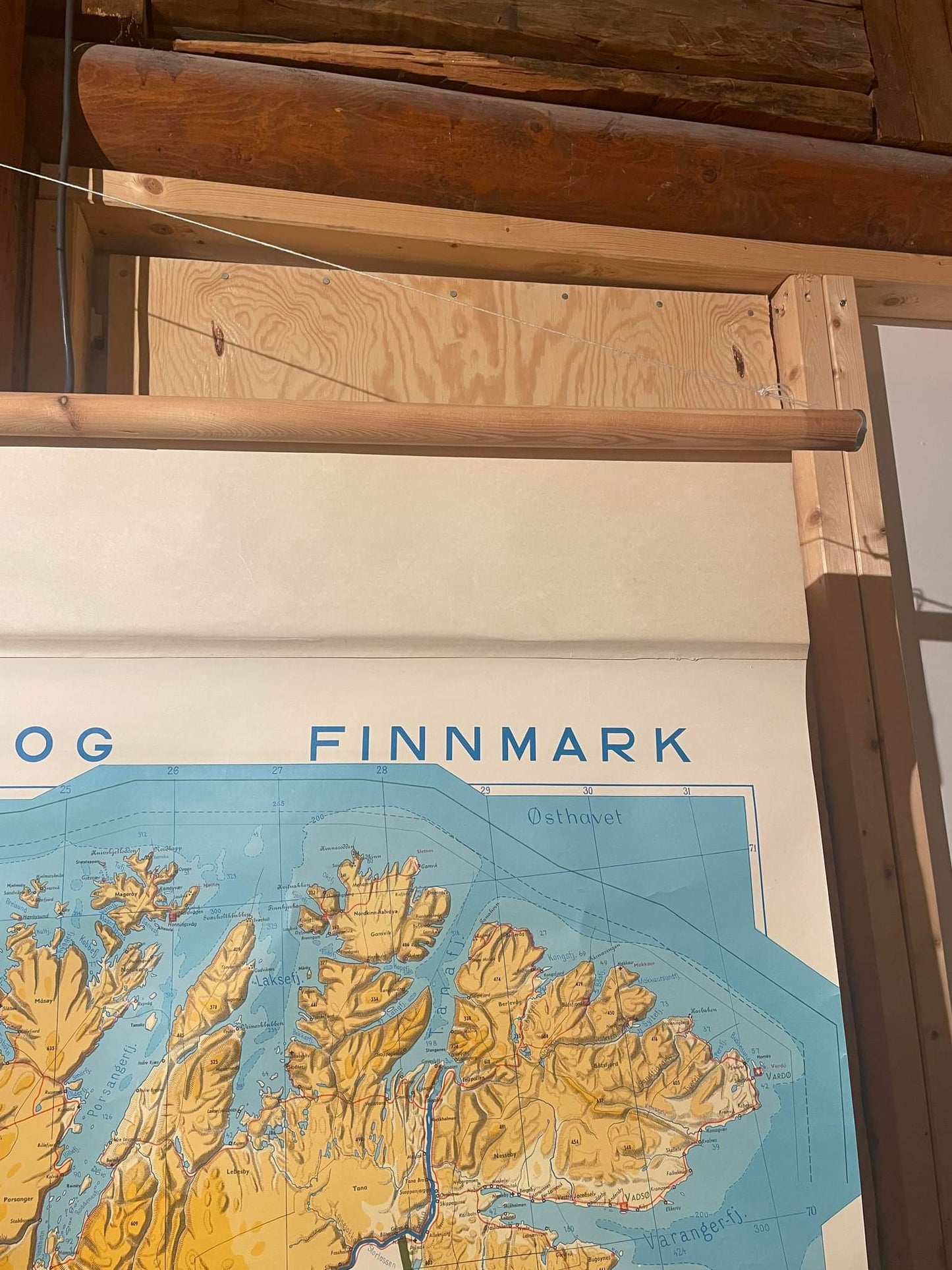 Skolekart vintage Troms & Finnmark 1968