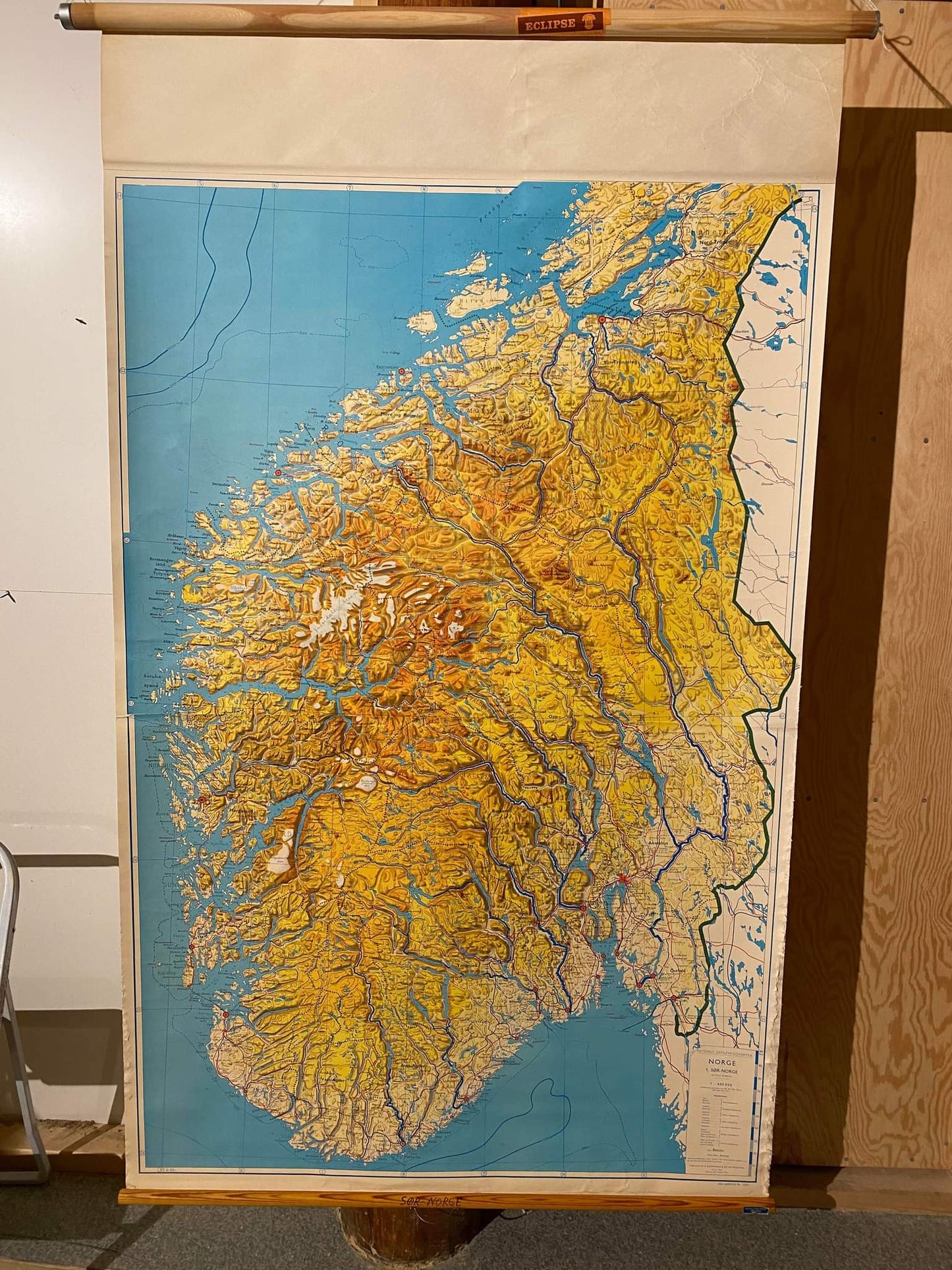 Kart 16 Sør-Norge 1958