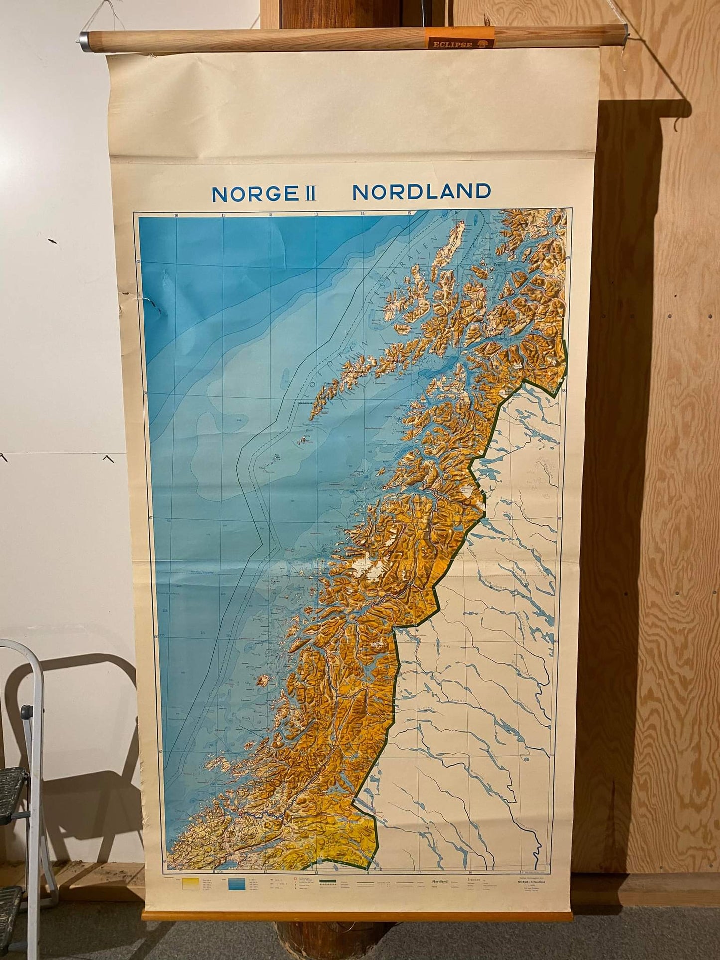 Skolekart vintage Nordland 1965